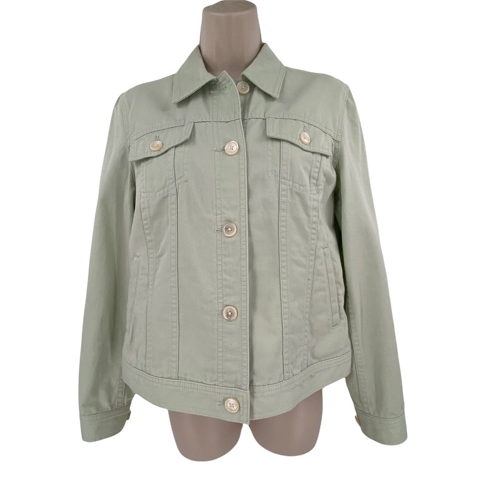 Ralph Lauren Jean Jacket Small Women's Classic Green Trucker Cotton